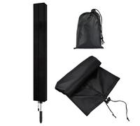 volumoon Housse Sechoir Parapluie Imperméable, Housse de Protection pour Séchoirs Parapluie, Housse Séchoirs à Linge avec Fermeture Eclair, Housse de Parasol Anti-UV (180x16x16cm, Noir)