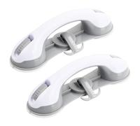 Volumoon Lot de 2 Barre de Maintien Douche, Barre d'Appui Wc, Baignoire Sécurité Poignée à Ventouses, Sans Perçage Amovible, Accessoires d’ Aide à Mobilité pour Personnes Âgées, Handicapés, Enfants