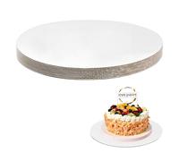 volumoon Planches à Gâteau,10 Pièces Supports à Gâteau Ronds de 30 cm, Supports Gateau Rond Blanc pour Pâtisserie, Réutilisable Plateau à Gâteau pour Anniversaires, Mariages, Décoration Cake