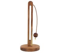 Volumoon Porte Essuie Tout, Support pour Essuie-Tout en Bois D'acacia, Porte-Rouleau D'essuie-Tout Antidérapant, Porte Essuie Tout sur Pied pour Cuisine, Toilettes, Décoration Intérieure (Marron)