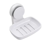 Volumoon Porte Savon, Porte Savon Support, Porte Savon Douche sans Perçage, Boîte à Savon Réutilisable, Porte Savon Auto-adhésif, Porte Savon Mural, Porte Savon pour Salle de Bain et Cuisine (Blanc)