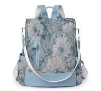 volumoon Sac à Dos Femme Anti-vol, Imperméable Sac de Voyage en Nylon, Sac Cabas 2 en 1 Sacs à Main Portés Épaule pour Fille, Sac à bandoulière à Main Anti-vol Sacs d'école Sacs d'épaule