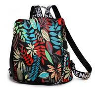 volumoon Sac à Dos pour Femme, Nylon Imperméable, 2 en 1 Sac à Dos Femme Imperméable, Anti-vol Scolaires Cartables, Sacs Portés dos Mode pour Voyage Léger, Collège, Vacances Ddécontractées (C)