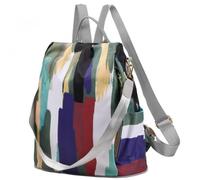volumoon Sac à Dos pour Femme, Nylon Imperméable, 2 en 1 Sac à Dos Femme Imperméable, Anti-vol Scolaires Cartables, Sacs Portés dos Mode pour Voyage Léger, Collège, Vacances Ddécontractées