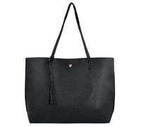 volumoon Sac à Main, Cabas Femme, Grand Format et Capacité, Fourre-Tout Cuir PU Souple, Sac Ordinateur Sac à Bandoulière Tendance avec Poches Cuir pour Travail Voyage Shopping(Noir)