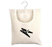 volumoon Sac à Pinces à Linge, Panier Pince à Linge, Sac pour Pince à Linge, Sac de Rangement pour Pince à Linge, Portable Sac de Rangement pour Pinces à Linge/Chaussette/Petits Objets (32 x 28 cm)