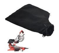 Volumoon Sac à Poussière pour Scie à Onglet Modèle 255, Sac à Sciure Noir avec Fermeture éclair Support en Fil, Scie Sac À Poussière De Machine En Aluminium, Pièces de Ponceuse à Bande Anti-Poussière
