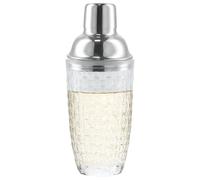volumoon Shaker à Cocktail, Shaker à Vin Tasse en Verre de 500 ml, Shaker à Martini en Verre avec Passoire en Acier Inoxydable, Shakers à Boissons Transparent pour Cuisine, Maison, Mariage (Argent)