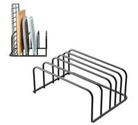 volumoon Support de Planche à Découper, 2 PCS Support de Couvercle de Casserole, Porte Planche à Découper en Métal, Rangement Planche a Decouper pour Vaisselle, Assiettes, Grille de Refroidissement