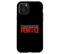 Volunteer Firefighter Emblem Logo Gift Fire Fighting Female Coque pour iPhone 11 Pro