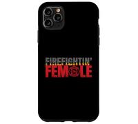 Volunteer Firefighter Emblem Logo Gift Fire Fighting Female Coque pour iPhone 11 Pro Max