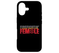 Volunteer Firefighter Emblem Logo Gift Fire Fighting Female Coque pour iPhone 17