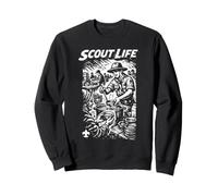 Volunteer Scout Scout Life Retro Scouting Illustration Sweatshirt