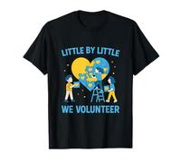 Volunteer Squad Mosaïque en Forme de cœur pour Enfants Motif Lettres T-Shirt