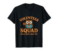 Volunteer Squad Owl Give a Hoot Help Out T-Shirt