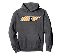 Volunteer State Tri-Star Tennessee Patron Damier Orange/Blanc Sweat à Capuche