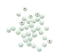 VOLURE Bijoux en porcelaine multicolore Porcelain Round Beads 12mm 2.5mm Hole Multicolor Pack Of 50-100pcs For Jewelry Making(Green,12mm 100pcs)