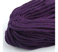 VOLURE Ligne de tissage de coton nylon Cordon torsadé 100% coton blanc de 5 mm, 9,1 m, for loisirs créatifs(Purple)