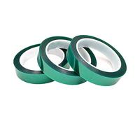VOLURE Ruban haute température vert PET | Grils de tâches électriques verts de 33 m x 5 à 40 mm Revêtement en poudre : isolation PET 150-180C.(12mm)