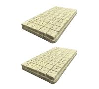 VOLURE Système de Croissance hydroponicale éponge, Cubes de Laine de Roche, 100 pièces, Cubes de démarrage en Laine de Roche, Blocs nutritifs(2.5x2.5cm)