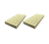 VOLURE Système de Croissance hydroponicale éponge, Cubes de Laine de Roche, 100 pièces, Cubes de démarrage en Laine de Roche, Blocs nutritifs(3x2.5cm)