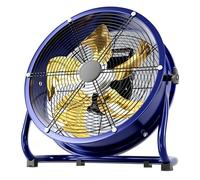 VOLURE ventilateur industriel portable, Tailles multiples bleues industrielles de fan tambour en métal grande vitesse(XL)