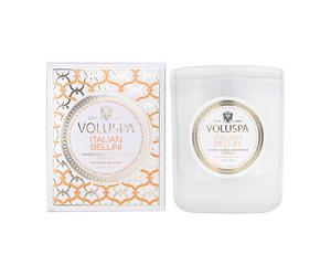 Voluspa Bougie parfumée Classic Maison Blanc 60 heures Italian Bellini