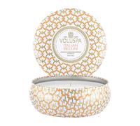 Voluspa Bougie parfumée Maison Blanc 3-wick Tin 40 heures Italian Bellini