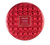 Voluspa Cherry Gloss Bougie en étain à 3 mèches, 12 Oz.