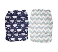 Voluxe Housses de Matelas à Langer essuyables, draps de Table à Langer, Housse de Coussin à Langer, Housse de Coussin à Langer pour l'été pour Le Printemps pour(2 Pieces (Whale + Cloud), One Size)