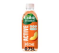 VOLVIC Eau Plate Aromatisée Pêche Vitamin+ Active 75cl