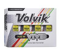Volvik Couleurs Vives Balle de Golf Unisexe, Jaune, L