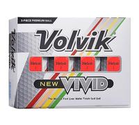 Volvik Vivid Balles de Golf : Rouge Mat, douzaines
