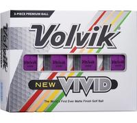 Volvik Vivid Balles de golf : violet mat, douzaine