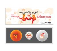 Volvik Vivid Christmas 2 Pack Noël 2 Balles de golf