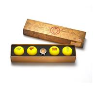 Volvik Vivid Golf Love Coffret Cadeau (4 balles, 1 marqueur de Balle, 2 Tees), Rouge/Blanc