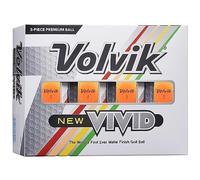Volvik Vivid Lot de 12 balles de Golf Orange Mat