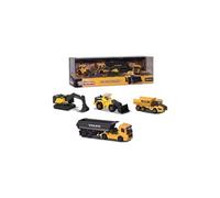 Majorette - Volvo Construction Giftpack - Véhicules de Chantier en Métal - Echelle 1/64ème - Reproductions Originales - 212057287, Jaune
