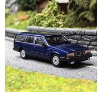 Volvo 740GL Break 1986, Bleu foncé - Minichamps 870171710 - HO 1/87
