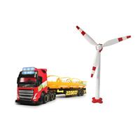 Volvo Auto Tank Outils Camion Transport Pelle Éolienne Lumières & Sons Échelle 1