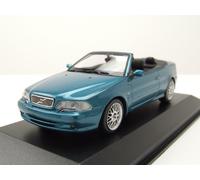 Volvo C 70 Cabriolet 1998 Bleu Métallique Modèle Réduit 1:43 Maxichamps