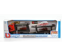 Volvo Fh16 Globetrotter 750 Xxl Rouge + Land Rover Lrx 1:43 Modèle BBURAGO