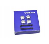 VOLVO Lot de 4 capuchons de boulons antivol pour jantes chromées