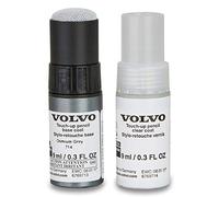 Volvo Original 714 Osmium Grey Kit de stylo de retouche - 9ml peinture de base, 9ml vernis transparent - Kit de réparation de peinture gris 31402303