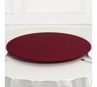 VOLWCO 2 pièces Nappes de Table Haute Stretch Ronde Extensible, Ø 60-300 cm, Lavable Housses De Table, Housses de Table de Bar pour Salle à Manger, Pique-Nique, Terrasse(Size:280cm,Color:Bordeaux,)