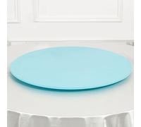 VOLWCO 2 pièces Nappes de Table Haute Stretch Ronde Extensible, Ø 60-300 cm, Lavable Housses De Table, Housses de Table de Bar pour Salle à Manger, Pique-Nique, Terrasse(Size:60cm,Color:Bleu Ciel,)