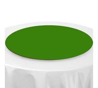 VOLWCO 2 pièces Nappes de Table Haute Stretch Ronde Extensible, Ø 60-300 cm, Lavable Housses De Table, Housses de Table de Bar pour Salle à Manger, Pique-Nique, Terrasse(Size:120cm,Color:Vert forêt,)