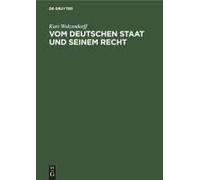 Vom Deutschen Staat Und Seinem Recht