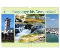 Vom Erzgebirge bis Neuseenland - Impressionen aus Sachsen (Wandkalender 2026 DIN A3 quer), CALVENDO Monatskalender: Sächsische Impressionen