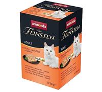 vom Feinsten mit Schlemmerkern dans Poulet & Filet de Saumon + épinards (6 x 100 g) - Nourriture Humide pour Chat sans céréales et Sucre d'animonda, avec ingrédients Frais et charnels